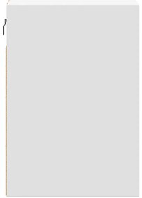 2 db fehér falra szerelhető TV-szekrény LED-del 41 x 31 x 45 cm