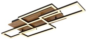 Globo 67359-40 - LED dimmelhető mennyezeti lámpa JEFFRY 40W/230V 32,5x87,5 cm barna/fekete+távirányító