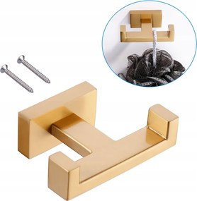 Ponttartó Négyzet alakú csavarozható akasztó Törölközőtartó a fürdőszobában