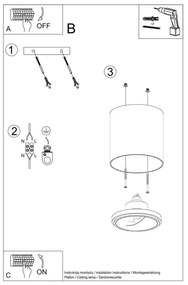 Sollux SL.0696 - Spotlámpa TIUBE 1xGU10-AR111/10W/230V