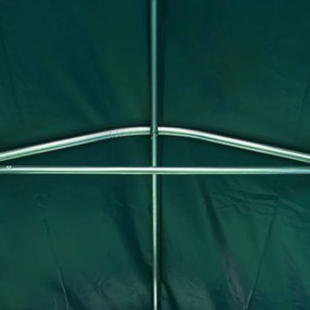 zöld PVC sátorgarázs 2,4 x 2,4 m