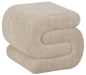 Bézs buklé puff – Ixia