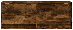 füstös tölgy színű fali TV-szekrény LED-ekkel 100x31x35 cm