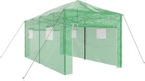 vidaXL Üvegház pop-up kerettel tetővel Zöld 290 x 580 x 315 cm Vas