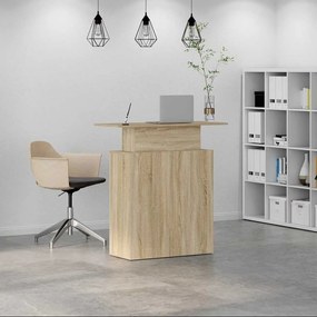 recepciós pult sonoma tölgy 100x40x104 cm szerelt fa