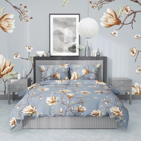 Stanex krepp ágynemű Magnolia arany, 140 x 200 cm, 70 x 90 cm