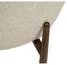 Krémszínű buklé fotel Glam – DAN-FORM Denmark