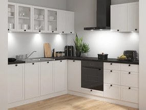 Sarokkonyha Junona Line 220 + 240 cm (tölgy bernstein + fehér). 1118340