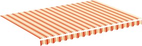 vidaXL sárga és narancssárga csere napellenző ponyva 3,5 x 2,5 m