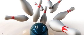Kép - bowling (120x50 cm)