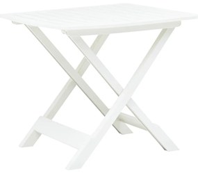 vidaXL fehér műanyag összecsukható kerti asztal 79 x 72 x 70 cm