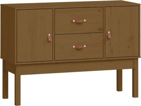 vidaXL mézbarna tömör fenyőfa tálalószekrény 110 x 40 x 78 cm