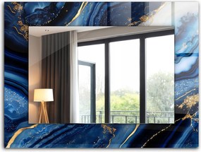 Stílusos tükör Glamour Modern Loft 80x60 cm Absztrakt márvány művészet