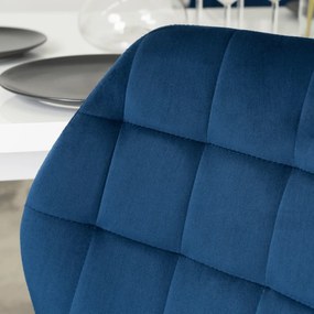 Sötétkék Bársony Étkezőszék. LUCKY