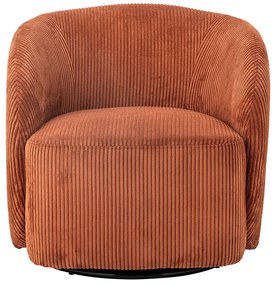 Narancssárga kordbársony füles fotel Pradi – Bloomingville