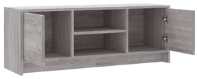 szürke sonoma színű szerelt fa TV-szekrény 102x30x37,5 cm