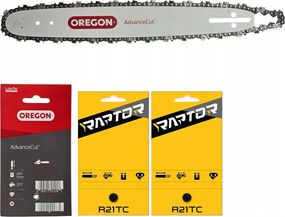 2x Raptor lánc vezetősín Nac CST45-40AO 38cm .0325" 1,5mm