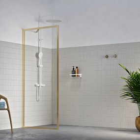 Sealskin Contour zuhanykabin fal walk-in 90 cm arany csiszolt/átlátszó üveg CDA30886495100