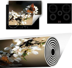 Vinyl Szőnyeg A Konyhába Több Hely 70x52 Pillangó virág