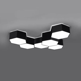 Sollux SL.1059 - Mennyezeti lámpa SUNDE 2xE27/60W/230V 11,5 cm fekete