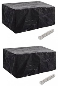 2 db 4 személyes polyrattan szett huzat 8 lyukkal 180 x 140 cm