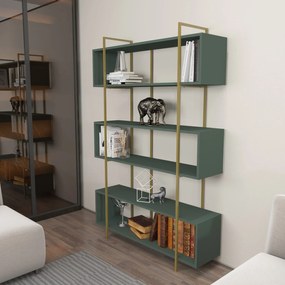 könyvespolc Bruti - Green, Gold