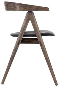 Fekete-barna tölgyfa étkezőszék Ava – Gazzda