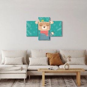 Kép - Integető mackó (90x60 cm)