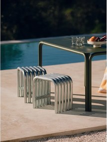 Ezüstszínű fém kerti szék Nokk – noo.ma