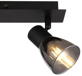 Globo 54307-2 - Fali spotlámpa CLAUDE 2xE14/40W/230V fekete