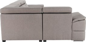 Ülőgarnitúra, szürkésbarna Taupe, jobbos kivitelezés, SEGORIA ROH U