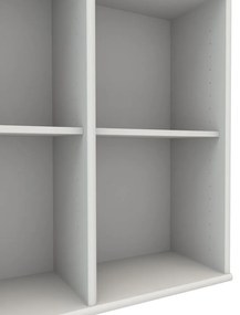 Fehér fali könyvespolc Mistral 025