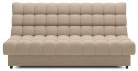 Bézs buklé kinyitható-tárolóhelyes kanapé 197 cm Clareta – ELTAP