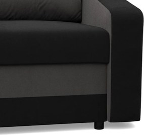 Hewlet fotel, szövet anyag, bonell töltet, fekete - szürke