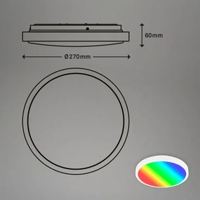 Brilo - LED RGBW dimmelhető mennyezeti lámpatest LED/20W/230V 2200-6500K átm. 27 cm