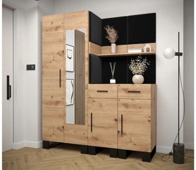Előszobabútor Amanda 15 (artisan tölgy + fekete). 1085987