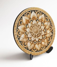 DUBLEZ | Mandala kép - Arany virág