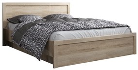 Franciaágy 140 cm Jolene (szonoma tölgy) (ágyráccsal). 1052983