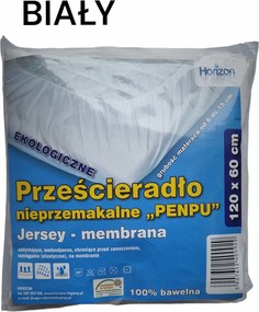 Vízálló lepedő Jersey Premium Fehér