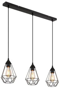 Globo 15745-3H - Csillár zsinóron ZACHARY 3xE27/60W/230V