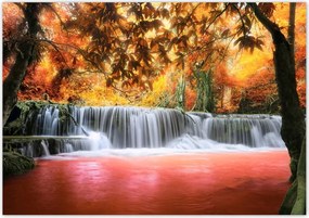 Poszterek 100x70 Narancssárga vízesés