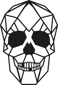 Skull fém fali dekoráció, 35×50 cm