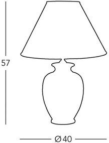 Kolarz 0014.74.3 - Asztali lámpa GIARDINO 1xE27/100W/230V
