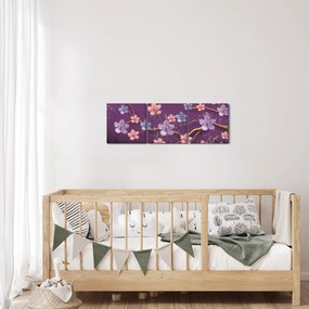 Kép - Tavaszi alkonyat (órával) (90x30 cm)