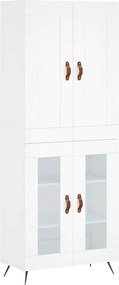 vidaXL fehér szerelt fa magasszekrény 69,5 x 34 x 180 cm