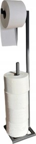 Wc-papír Tartó Állvány Fém Fekete Loft