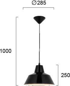 Függeszték Fekete GLEN VIOKEF 4105602