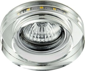 Prezent ELEGANT DOUBLE LIGHT 71104 Beépíthető spotlámpa 1x50W/GU10|1x3W/LED 380lm IP20