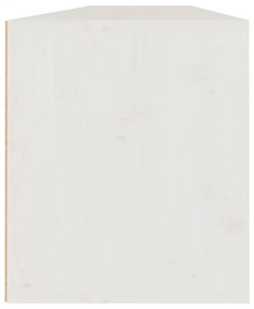 2 db fehér tömör fenyőfa faliszekrény 80 x 30 x 35 cm