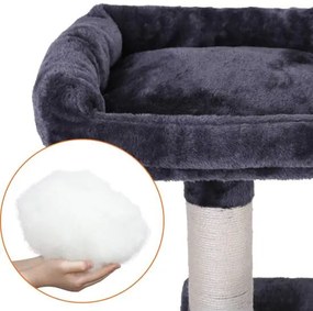 Feandrea XXL macskafa, 168 cm-es macskatorony, antracit szürke